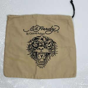 Ed Hardy By Christian Audigier Purse Shoe Dust Bag With Tiger Logo